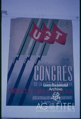 Carteles de una exposición de UGT